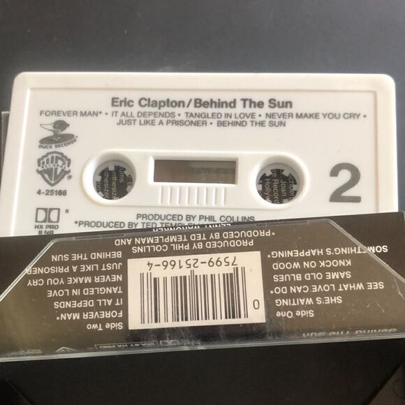 Vintage Cassette Tape Eric Clapton Behind the Sun - Picture 5 of 6